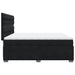 Pat box spring cu saltea, negru, 200x200 cm, catifea - WALTI WALTI
