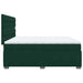 Pat box spring cu saltea, verde închis, 200x200 cm, catifea - WALTI WALTI