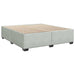 Pat box spring cu saltea, gri deschis, 200x200 cm, catifea - WALTI WALTI