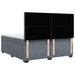Pat box spring cu saltea, gri închis, 200x200 cm, catifea - WALTI WALTI