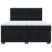 Pat box spring cu saltea, negru, 200x200 cm, catifea - WALTI WALTI