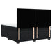 Pat box spring cu saltea, negru, 200x200 cm, catifea - WALTI WALTI