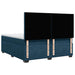Pat box spring cu saltea, albastru, 200x200 cm, catifea - WALTI WALTI