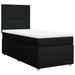 Pat box spring cu saltea, negru, 80x200 cm, textil - WALTI WALTI