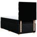 Pat box spring cu saltea, negru, 80x200 cm, textil - WALTI WALTI