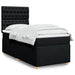 Pat box spring cu saltea, negru, 80x200 cm, textil - WALTI WALTI