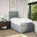 Pat continental cu saltea, gri deschis, 80x200 cm, textil - WALTI WALTI