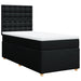 Pat box spring cu saltea, negru, 80x200 cm, textil - WALTI WALTI