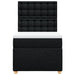 Pat box spring cu saltea, negru, 80x200 cm, textil - WALTI WALTI