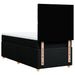 Pat box spring cu saltea, negru, 80x200 cm, textil - WALTI WALTI