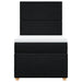 Pat box spring cu saltea, negru, 90x190 cm, textil - WALTI WALTI