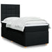 Pat box spring cu saltea, negru, 90x190 cm, textil - WALTI WALTI