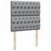 Pat box spring cu saltea, gri deschis, 90x190 cm, textil - WALTI WALTI