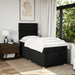 Pat box spring cu saltea, negru, 90x190 cm, textil - WALTI WALTI