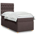 Pat box spring cu saltea, maro închis, 90x190 cm, textil - WALTI WALTI