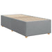 Pat box spring cu saltea, gri deschis, 90x200 cm, textil - WALTI WALTI