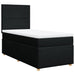 Pat box spring cu saltea, negru, 90x200 cm, textil - WALTI WALTI