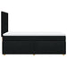 Pat box spring cu saltea, negru, 90x200 cm, textil - WALTI WALTI