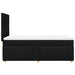 Pat box spring cu saltea, negru, 90x200 cm, textil - WALTI WALTI