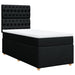 Pat box spring cu saltea, negru, 90x200 cm, textil - WALTI WALTI