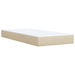 Pat box spring cu saltea, crem, 90x200 cm, textil - WALTI WALTI