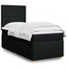 Pat box spring cu saltea, negru, 100x200 cm, textil - WALTI WALTI