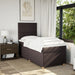 Pat box spring cu saltea, maro închis, 100x200 cm, textil - WALTI WALTI