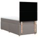 Pat box spring cu saltea, gri taupe, 100x200 cm, textil - WALTI WALTI