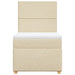 Pat box spring cu saltea, crem, 100x200 cm, textil - WALTI WALTI