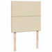 Pat box spring cu saltea, crem, 100x200 cm, textil - WALTI WALTI