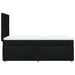Pat box spring cu saltea, negru, 100x200 cm, textil - WALTI WALTI