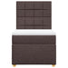 Pat box spring cu saltea, maro închis, 100x200 cm, textil - WALTI WALTI