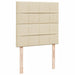 Pat box spring cu saltea, crem, 100x200 cm, textil - WALTI WALTI