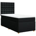 Pat box spring cu saltea, negru, 100x200 cm, textil - WALTI WALTI