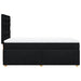 Pat box spring cu saltea, negru, 100x200 cm, textil - WALTI WALTI