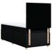 Pat box spring cu saltea, negru, 100x200 cm, textil - WALTI WALTI