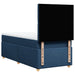 Pat box spring cu saltea, albastru, 100x200 cm, textil - WALTI WALTI