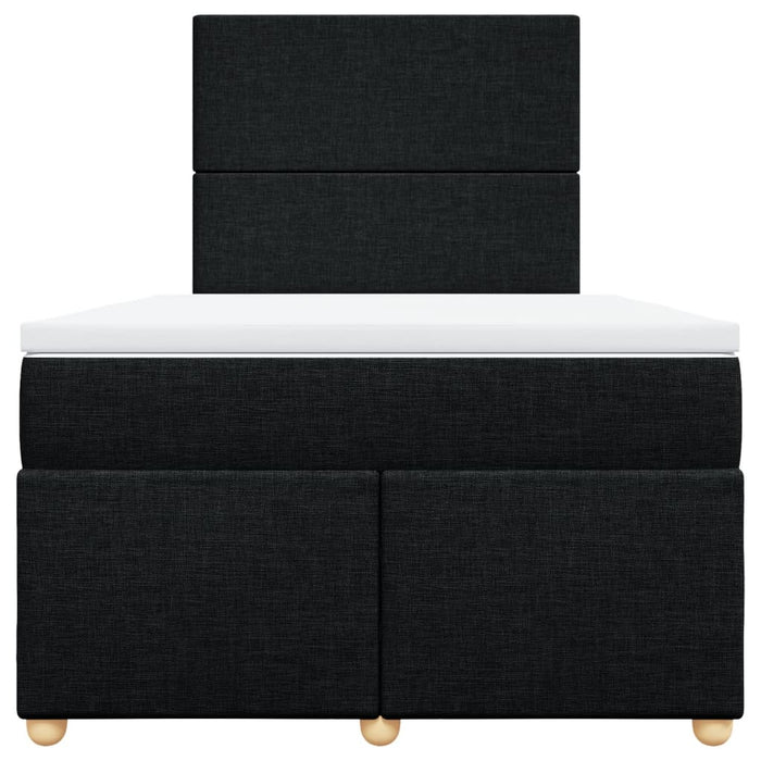 Pat box spring cu saltea, negru, 120x190 cm, catifea - WALTI WALTI