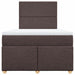 Pat box spring cu saltea, maro închis, 120x190 cm, textil - WALTI WALTI