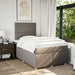 Pat box spring cu saltea, taupe, 120x190 cm material textil - WALTI WALTI
