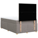 Pat box spring cu saltea, taupe, 120x190 cm material textil - WALTI WALTI