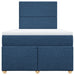 Pat box spring cu saltea, albastru, 120x190 cm, material textil - WALTI WALTI