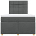Pat box spring cu saltea, gri închis, 120x190 cm, textil - WALTI WALTI