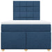 Pat box spring cu saltea, albastru, 120x190 cm, material textil - WALTI WALTI