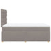 Pat box spring cu saltea, taupe, 120x190 cm material textil - WALTI WALTI