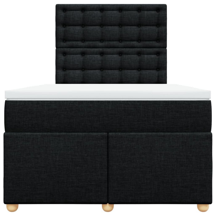 Pat box spring cu saltea, negru, 120x190 cm, catifea - WALTI WALTI