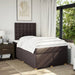 Pat box spring cu saltea, maro închis, 120x190 cm, textil - WALTI WALTI