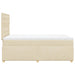 Pat continental cu saltea, crem, 120x190 cm, textil - WALTI WALTI