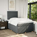 Pat box spring cu saltea, gri închis, 120x200 cm, textil - WALTI WALTI