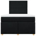 Pat box spring cu saltea, negru, 120x200 cm, textil - WALTI WALTI